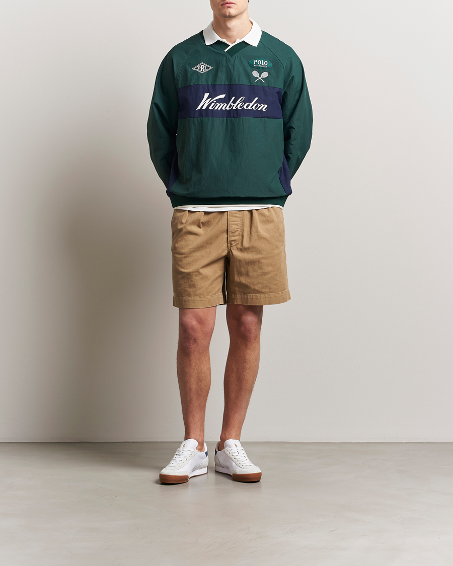 Men | Sweaters & Knitwear | Polo Ralph Lauren | Wimbledon Tennis Pullover Moss Agate/Refined Navy