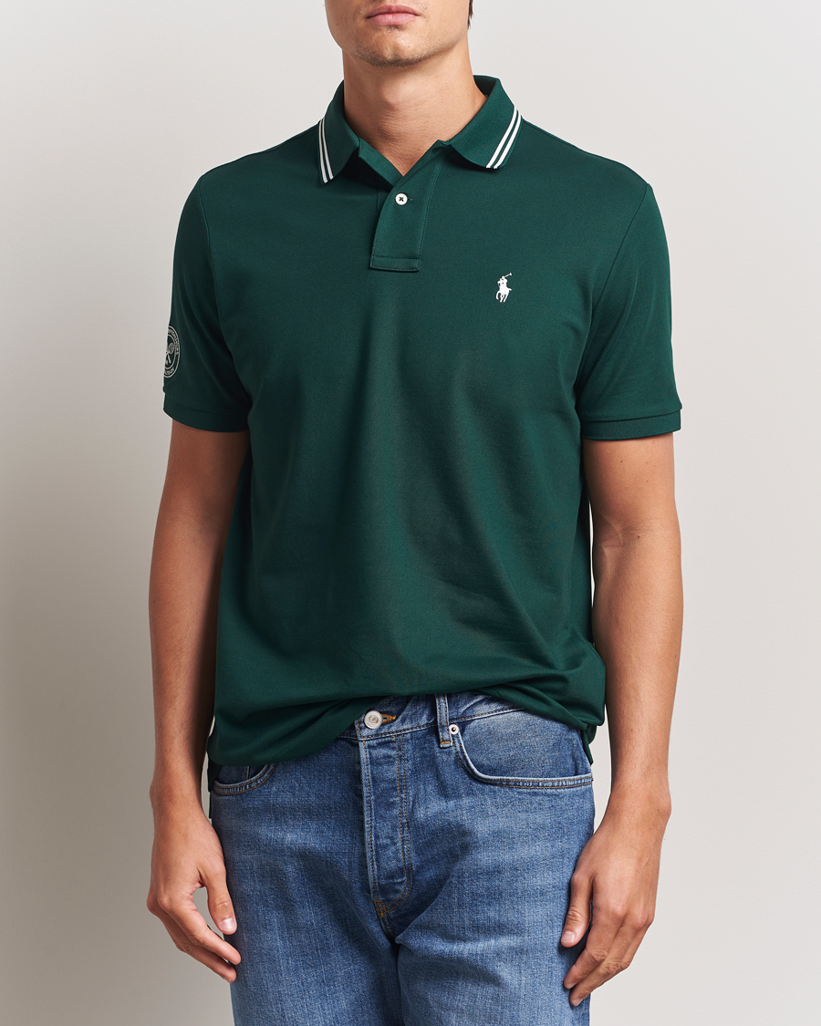 Men | Polo Shirts | Polo Ralph Lauren | Wimbledon Performance Polo Moss Agate
