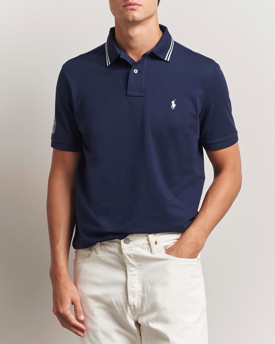 Men | Polo Shirts | Polo Ralph Lauren | Wimbledon Performance Polo Refined Navy