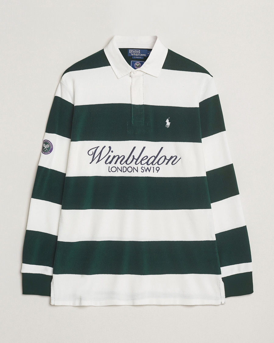 Men | Sweaters & Knitwear | Polo Ralph Lauren | Wimbledon Rugby Moss Agate/White