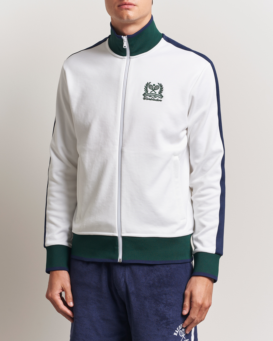 Men | Sweaters & Knitwear | Polo Ralph Lauren | Wimbledon Full-Zip Ceramic White