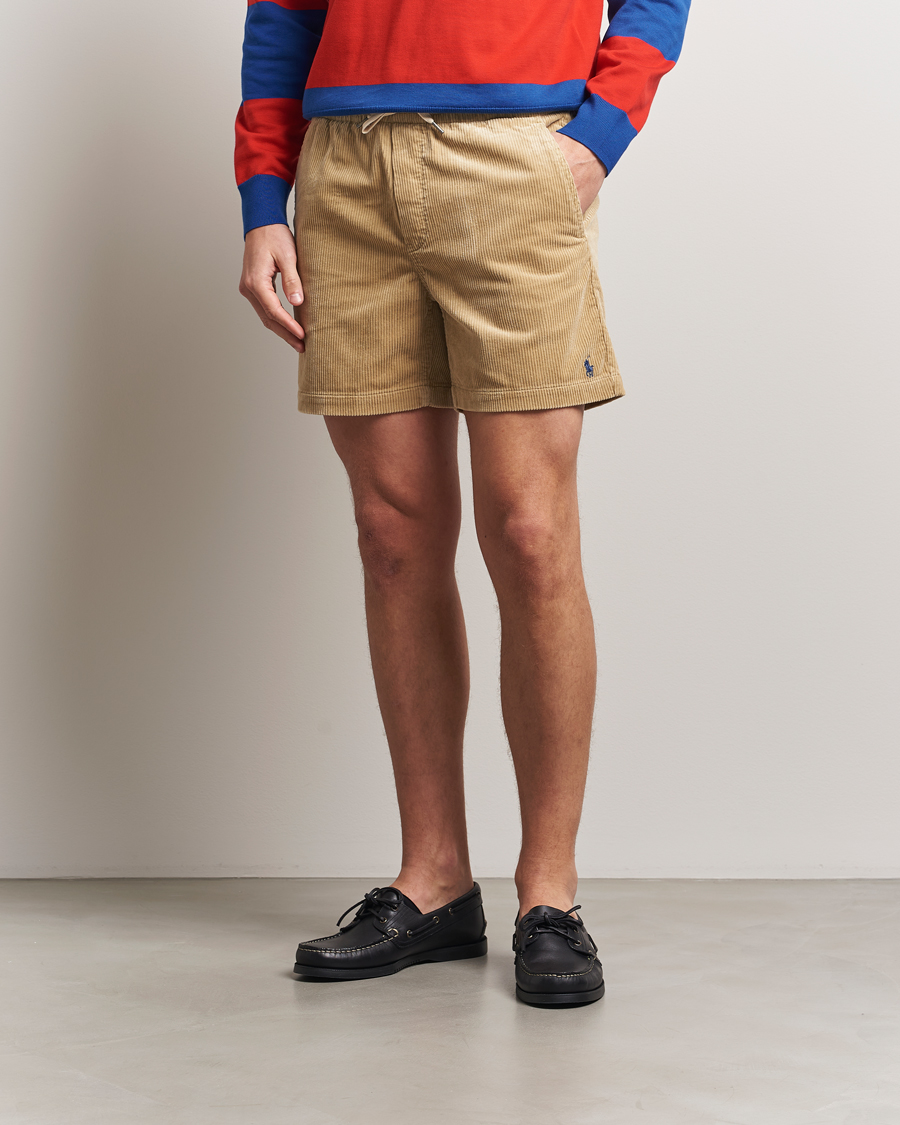 Men | Shorts | Polo Ralph Lauren | Prepster Corduroy Drawstring Shorts Coastal Beige