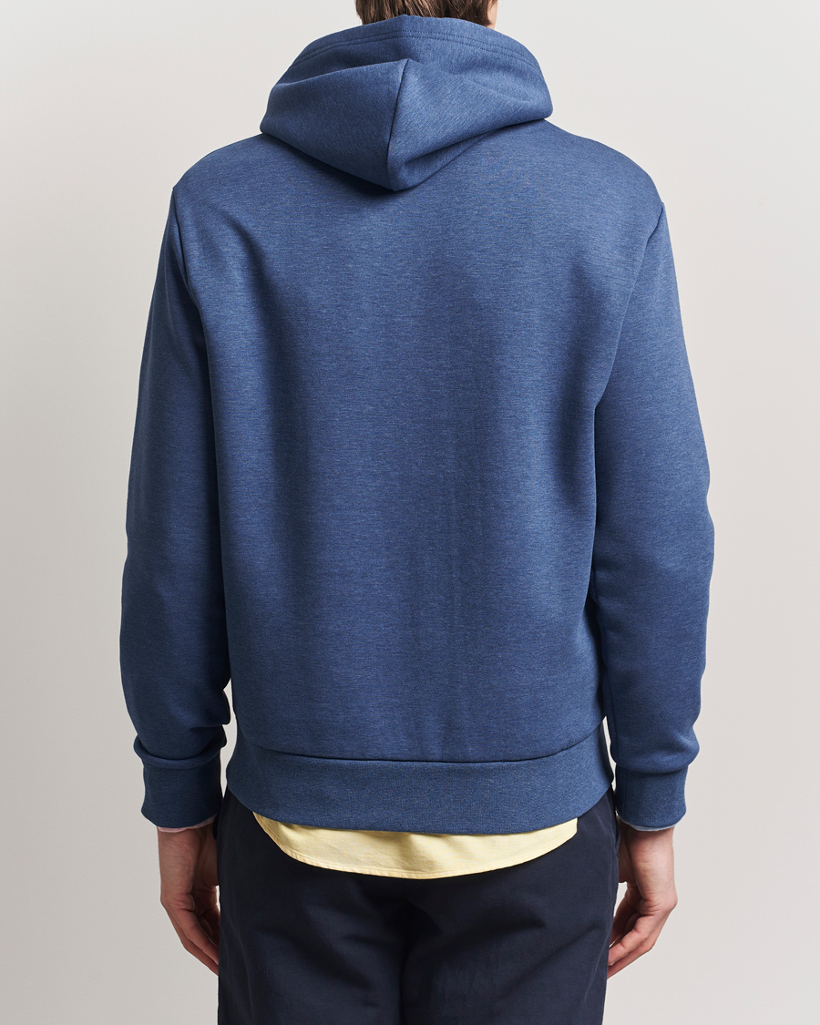 Men | Sweaters & Knitwear | Polo Ralph Lauren | Center Logo Hoodie Derby Blue Heather