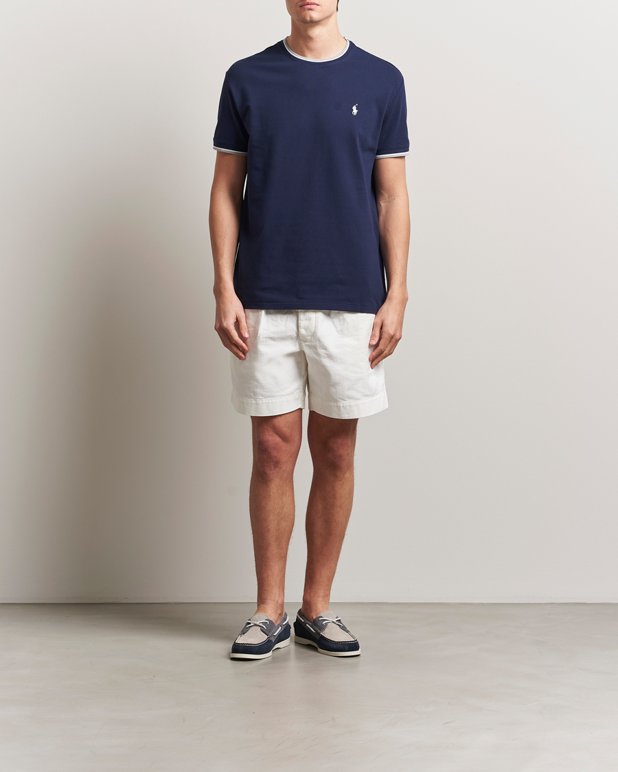Men | T-Shirts | Polo Ralph Lauren | Mesh Polo Tee Newport Navy