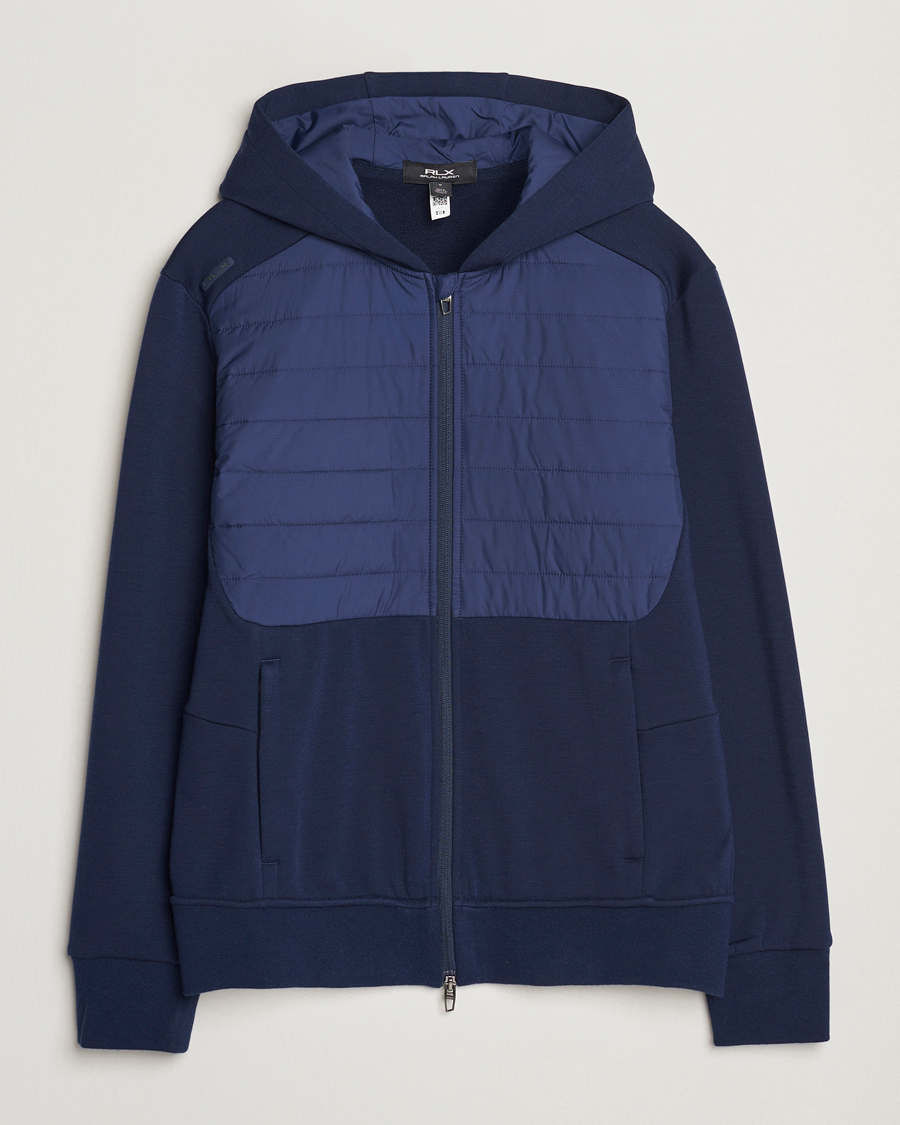 Men | Sweaters & Knitwear | RLX Ralph Lauren | Heavy Teach Wool Full Zip Pullover Refined Navy