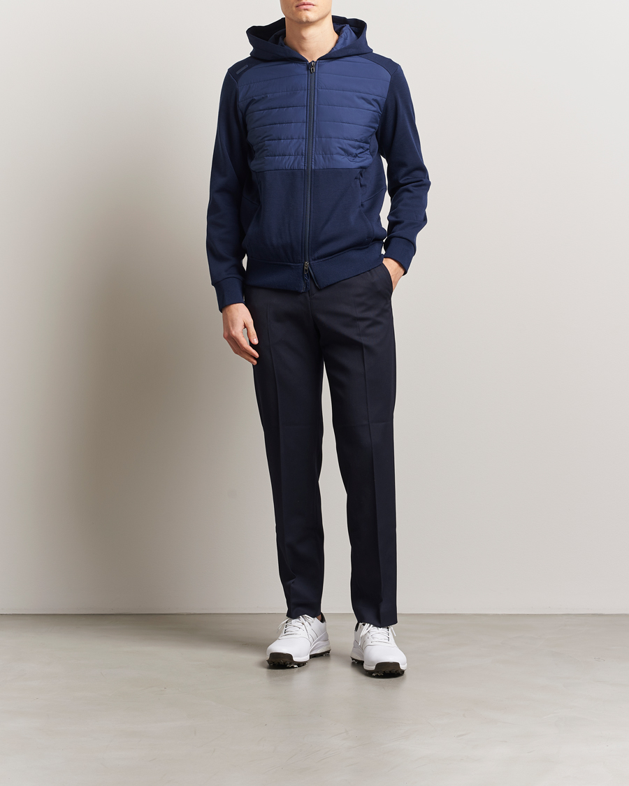 Men | Sweaters & Knitwear | RLX Ralph Lauren | Heavy Teach Wool Full Zip Pullover Refined Navy