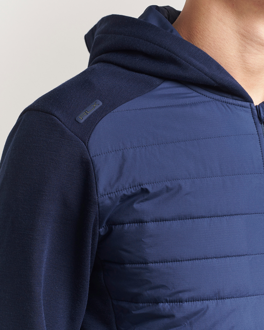 Men | Sweaters & Knitwear | RLX Ralph Lauren | Heavy Teach Wool Full Zip Pullover Refined Navy