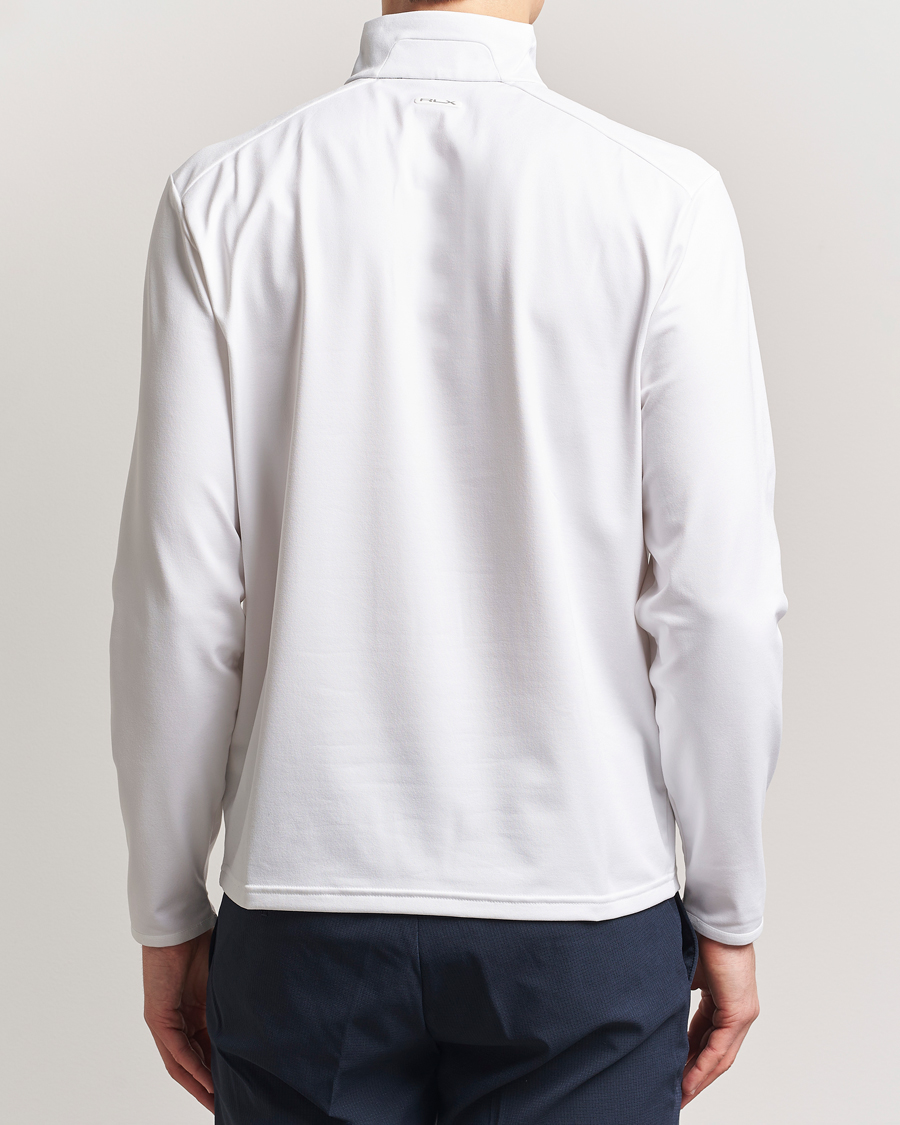 Men | Sweaters & Knitwear | RLX Ralph Lauren | Luxury Jersey Half Zip Ceramic White