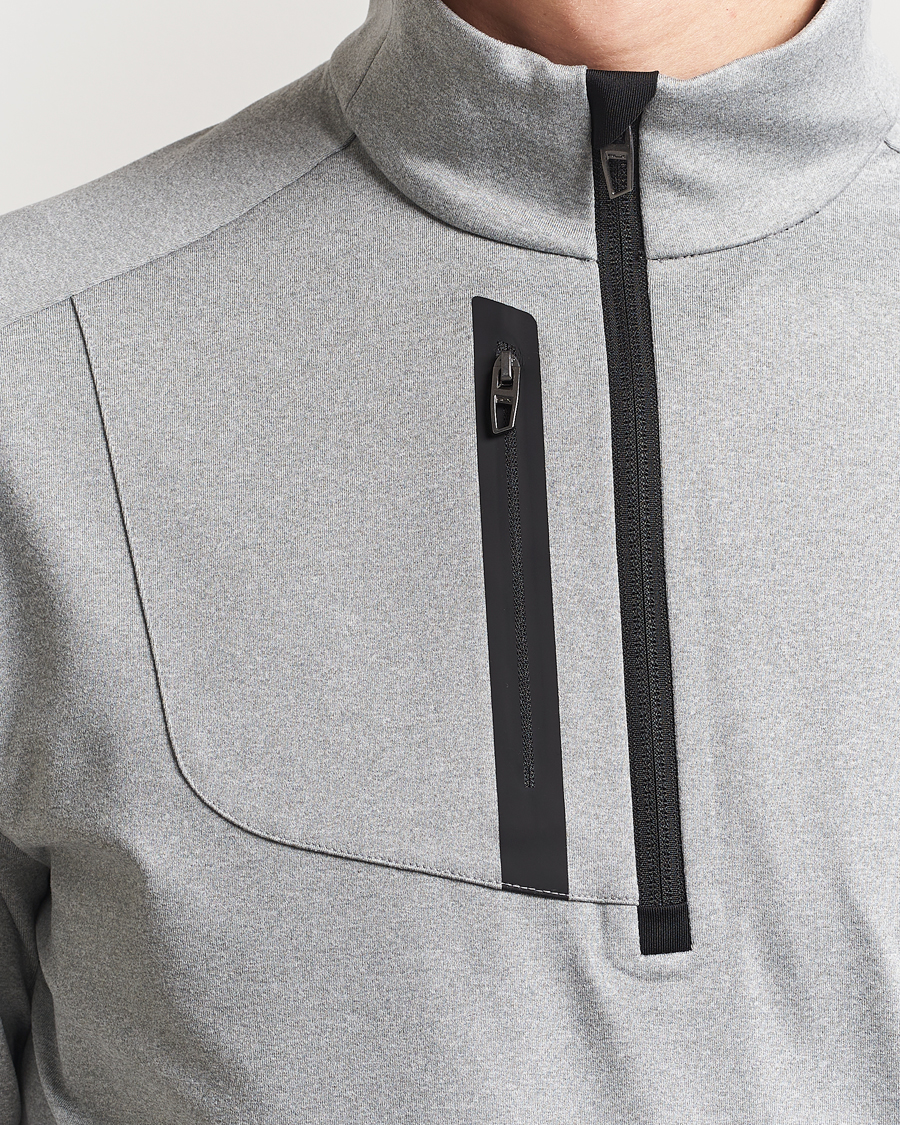 Men | Sweaters & Knitwear | RLX Ralph Lauren | Luxury Jersey Half Zip Andover Heather