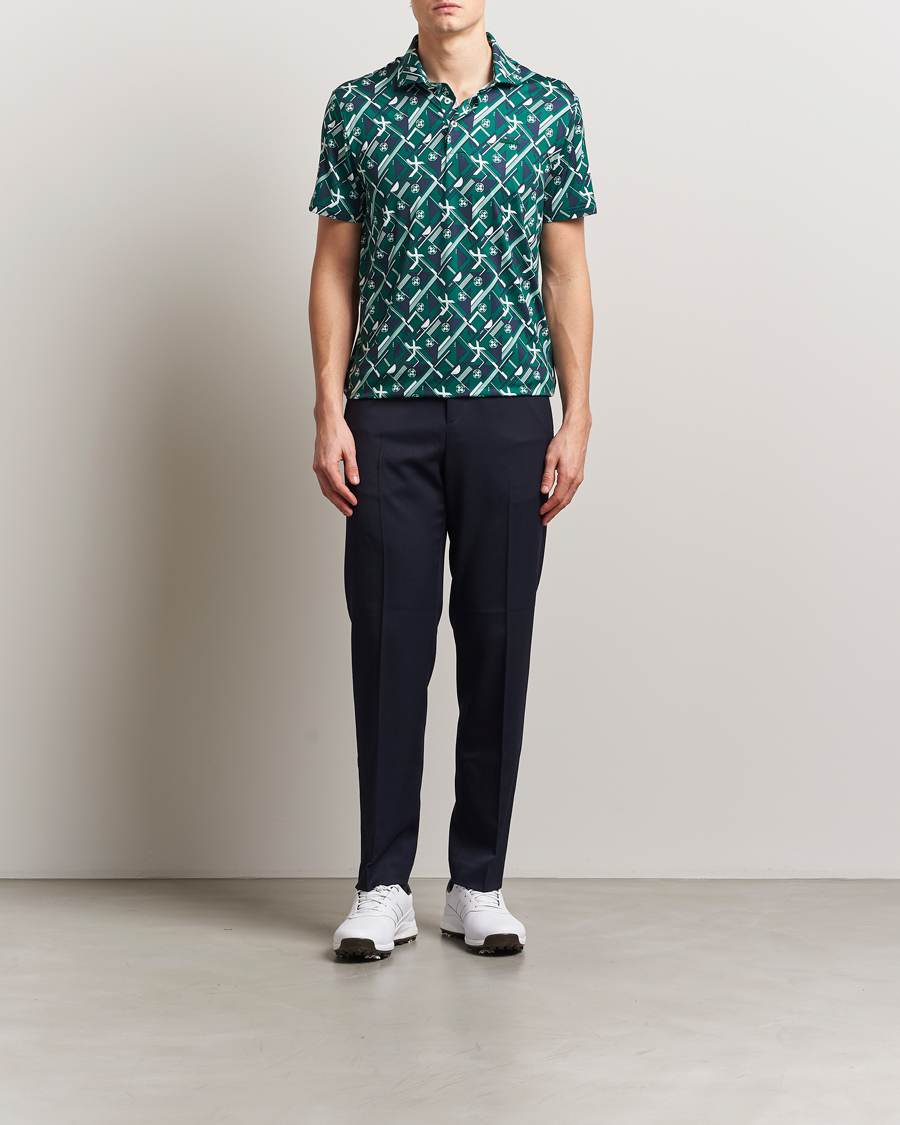 Men | Polo Shirts | RLX Ralph Lauren | Airflow Active Polo Kelly Green/Action Graphic