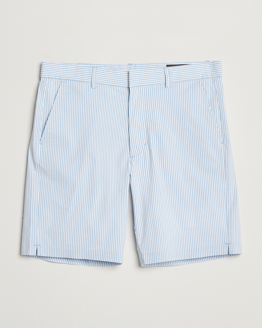 Men | Shorts | RLX Ralph Lauren | Seersucker Shorts Powder Blue/Ceramic White
