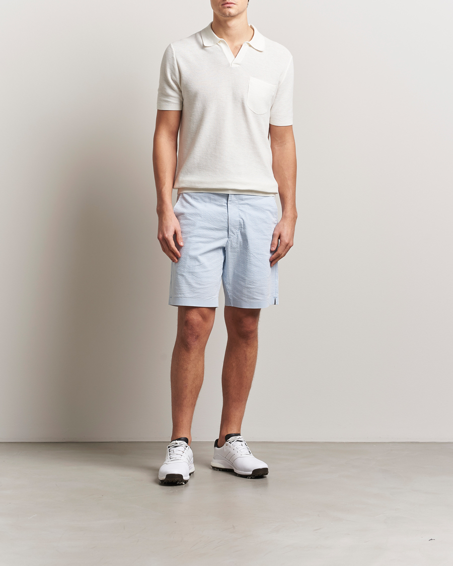 Men | Shorts | RLX Ralph Lauren | Seersucker Shorts Powder Blue/Ceramic White