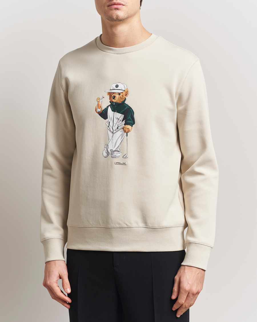 Men | Sweaters & Knitwear | RLX Ralph Lauren | Golf Bear Active Sweatshirt Basic Sand