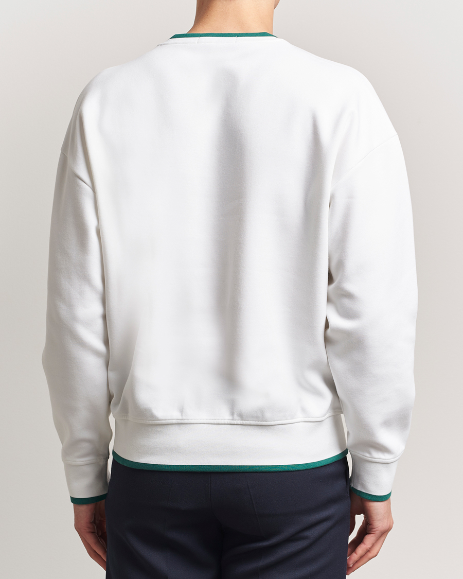 Men | Sweaters & Knitwear | RLX Ralph Lauren | Active Sweatshirt Ceramic White/Kelly Green