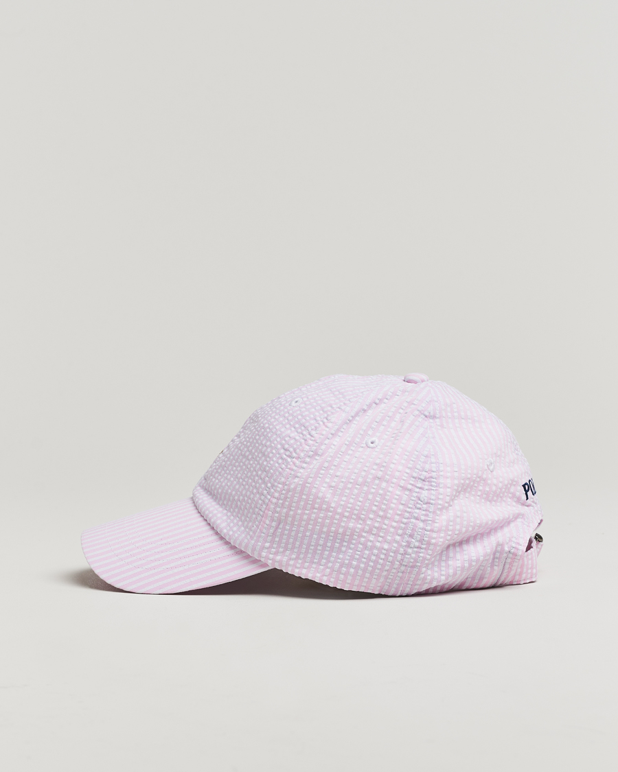 Men | Hats & Caps | Polo Ralph Lauren | Seersucker Cap Carmel Pink