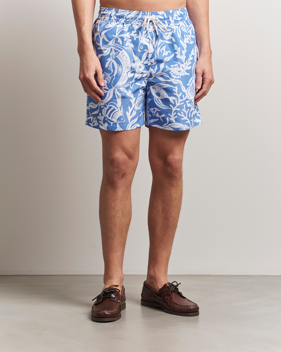 Men | Swimwear | Polo Ralph Lauren | Traveler Recyceled Swimshorts Fish Coral