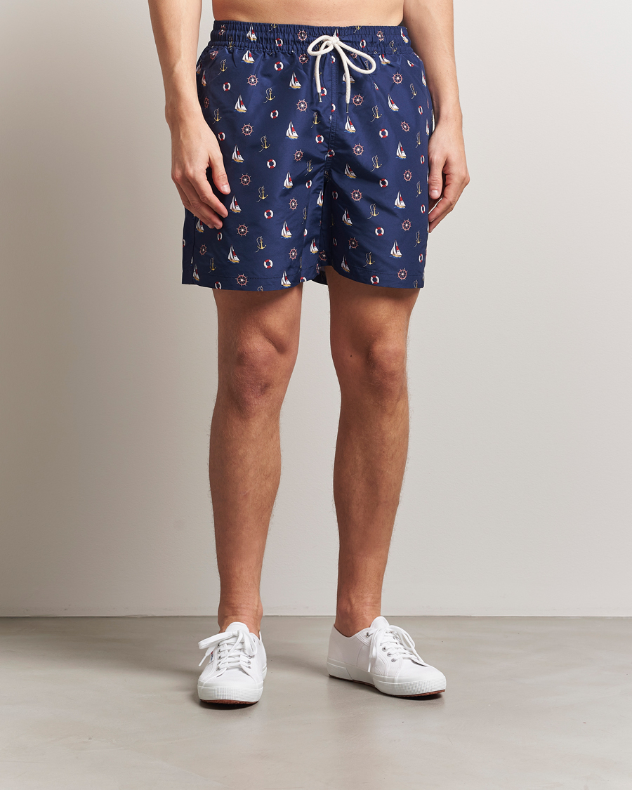 Men | Swimwear | Polo Ralph Lauren | Traveler Recycled Swimshorts Nautical Marine
