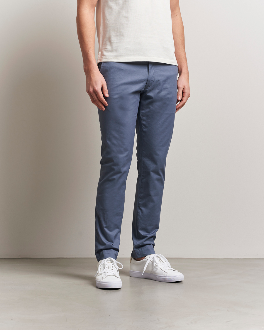 Men | Trousers | Polo Ralph Lauren | Slim Fit Stretch Chinos Bay Blue