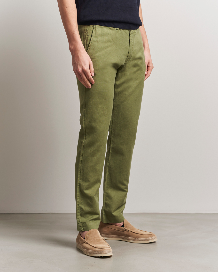 Men | Trousers | Polo Ralph Lauren | Cotton/Linen Bedford Chinos Tree Green