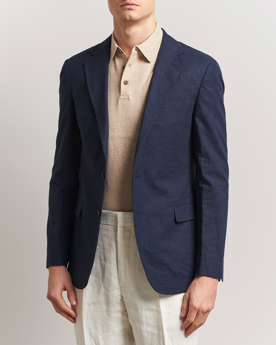 Men | Blazers | Polo Ralph Lauren | Tonal Glenplaid Sportcoat Dark Navy/Navy