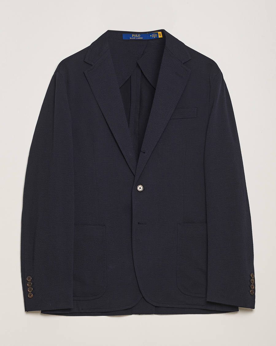 Men | Blazers | Polo Ralph Lauren | Single Breasted Seersucker Sportcoat Navy