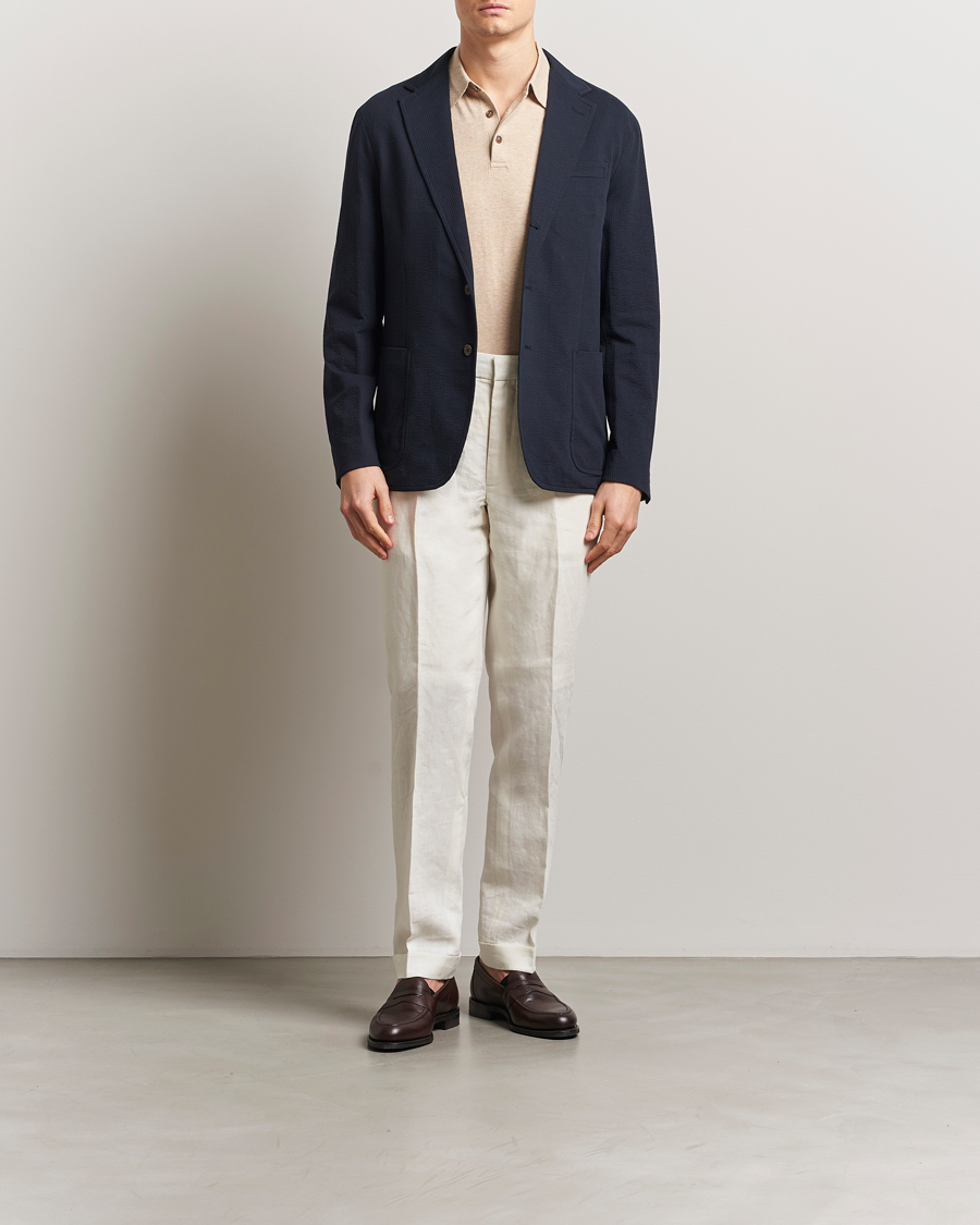 Men | Blazers | Polo Ralph Lauren | Single Breasted Seersucker Sportcoat Navy