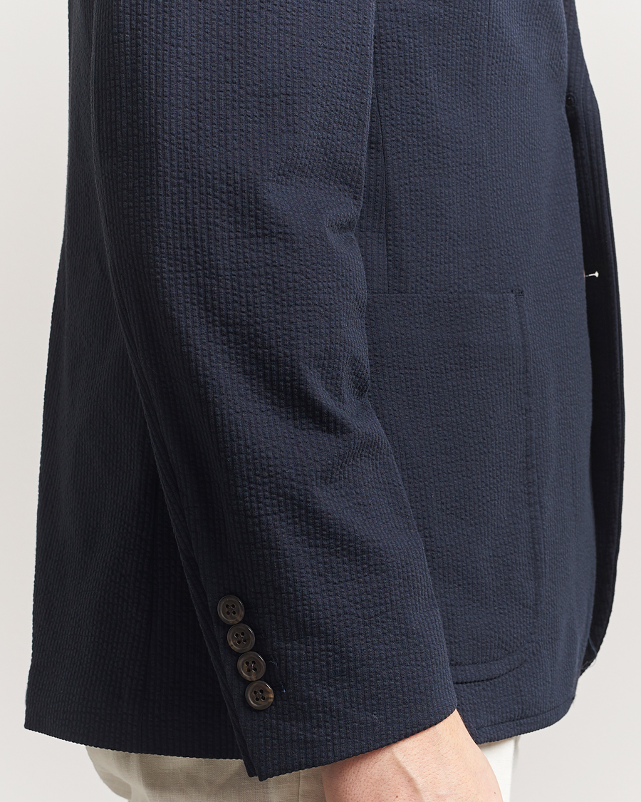 Men | Blazers | Polo Ralph Lauren | Single Breasted Seersucker Sportcoat Navy