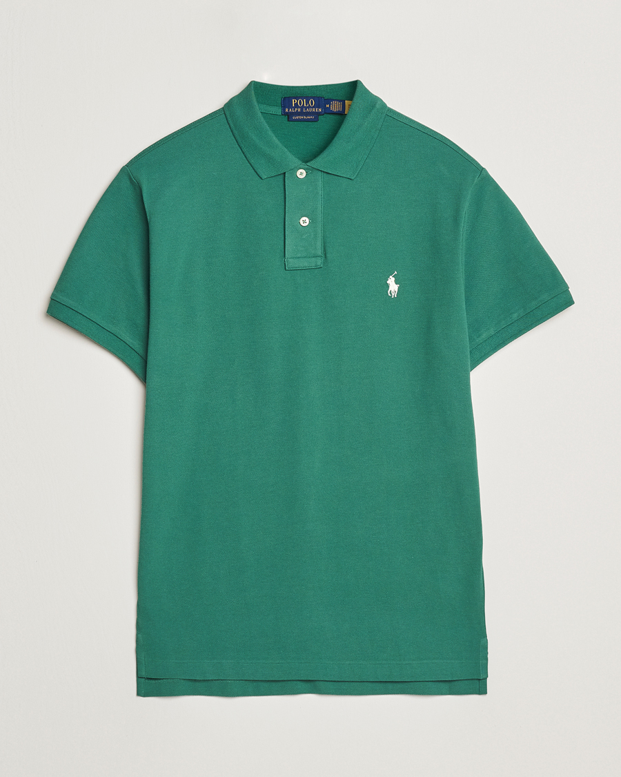 Men | Polo Shirts | Polo Ralph Lauren | Custom Slim Fit Polo Antique Green