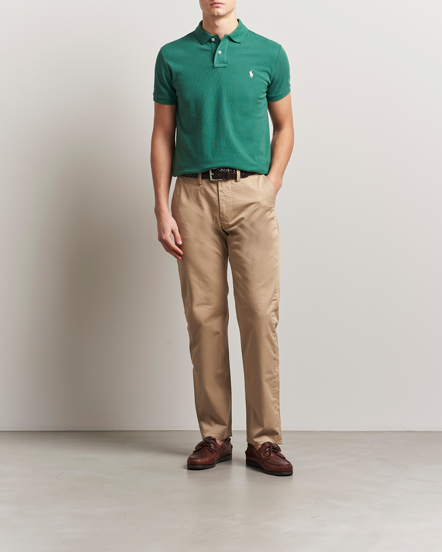 Men | Polo Shirts | Polo Ralph Lauren | Custom Slim Fit Polo Antique Green