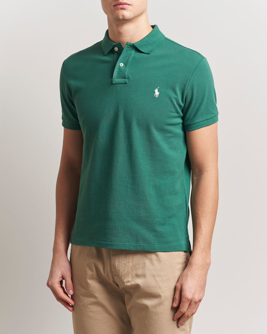 Men | Polo Shirts | Polo Ralph Lauren | Custom Slim Fit Polo Antique Green