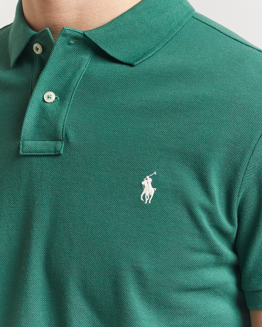 Men | Polo Shirts | Polo Ralph Lauren | Custom Slim Fit Polo Antique Green