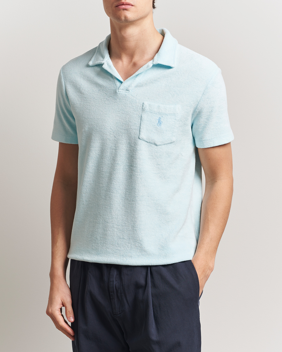 Men | Polo Shirts | Polo Ralph Lauren | Cotton Terry Polo Sky