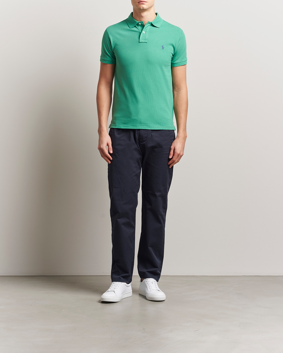 Men | Polo Shirts | Polo Ralph Lauren | Slim Fit Polo Raft Green