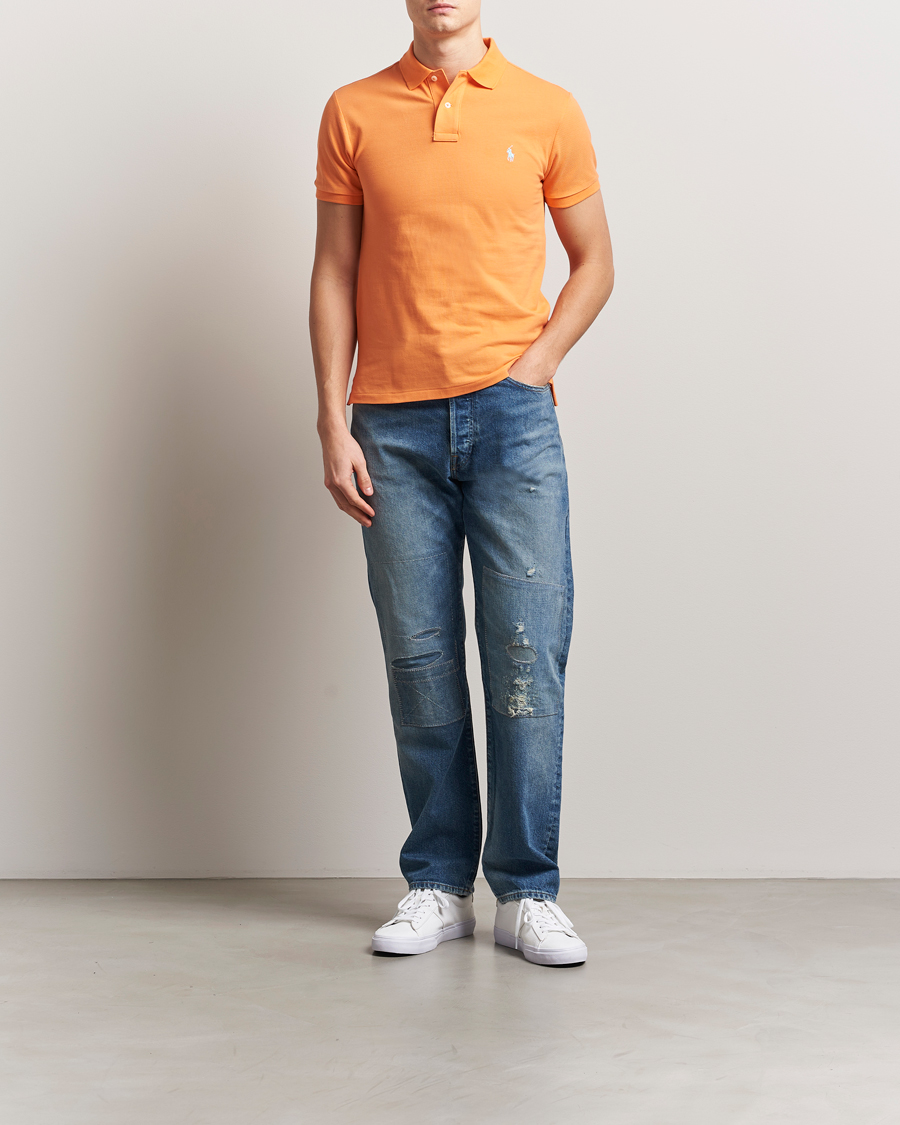 Men | Polo Shirts | Polo Ralph Lauren | Slim Fit Polo Classic Peach