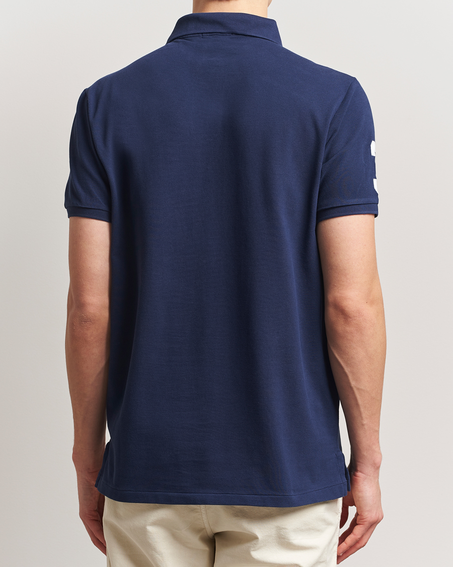 Men | Polo Shirts | Polo Ralph Lauren | Custom Slim Fit Big Pony Polo Newport Navy/White