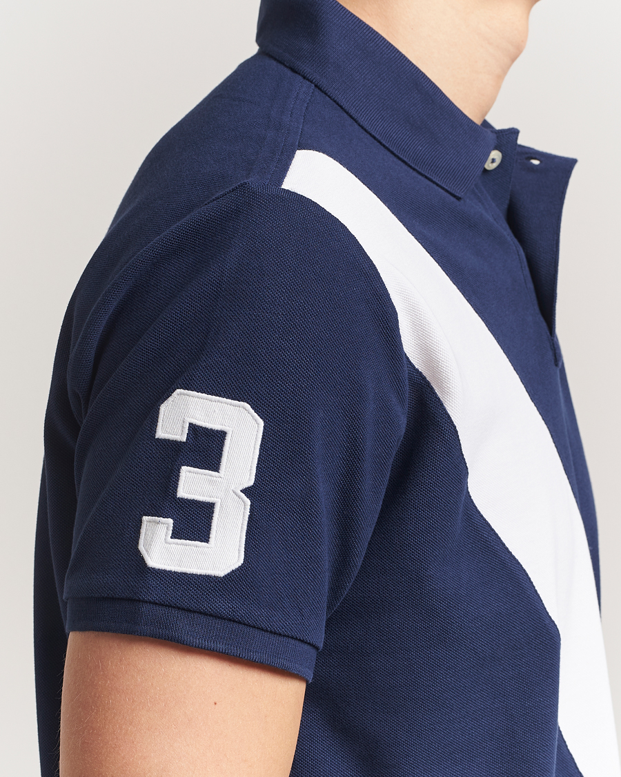 Men | Polo Shirts | Polo Ralph Lauren | Custom Slim Fit Big Pony Polo Newport Navy/White