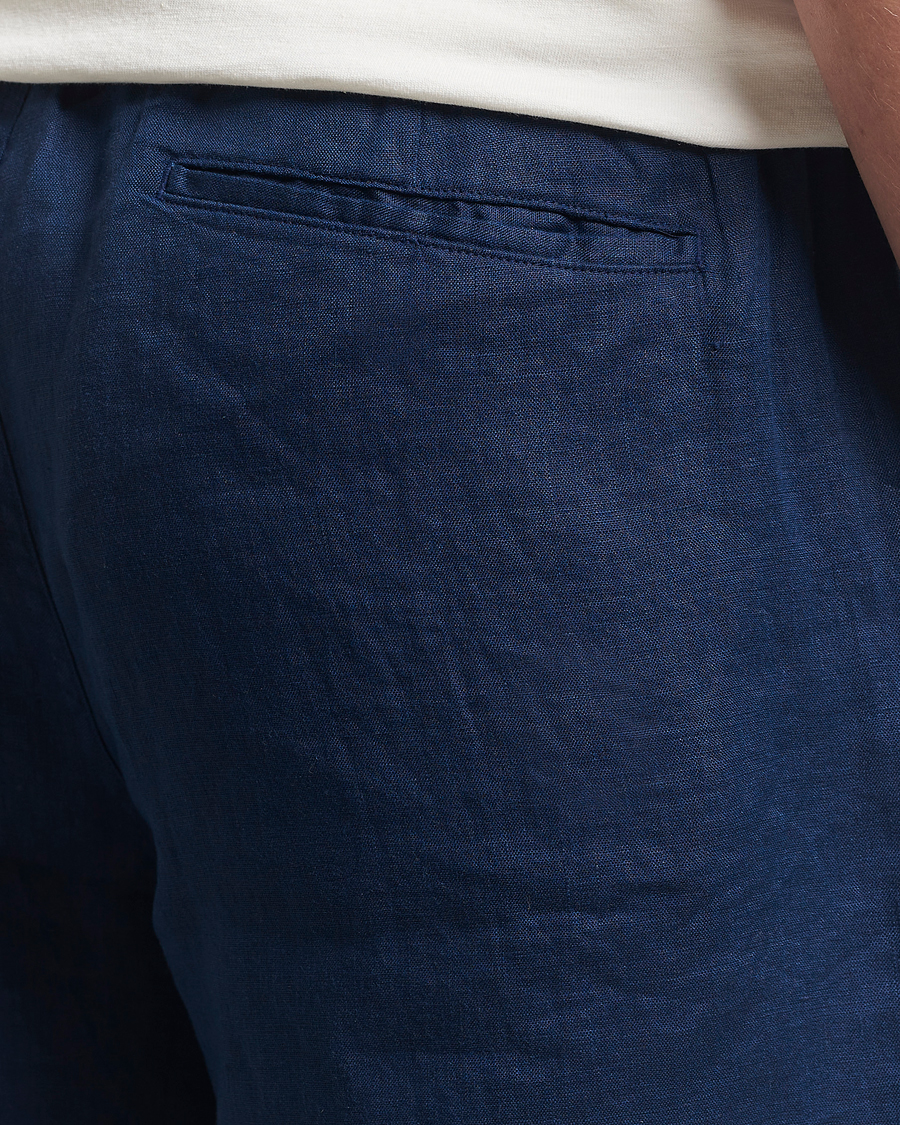 Men | Shorts | Polo Ralph Lauren | Prepster Drawstring Linen Shorts Newport Navy