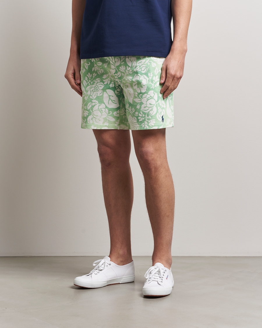Men | Shorts | Polo Ralph Lauren | Spa Terry Shorts Flower Pistacho