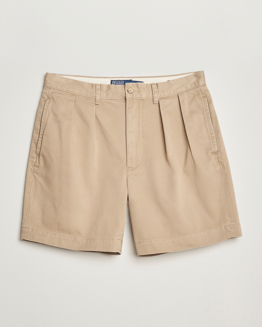Men | Shorts | Polo Ralph Lauren | Cormac Pleated Shorts RL Khaki