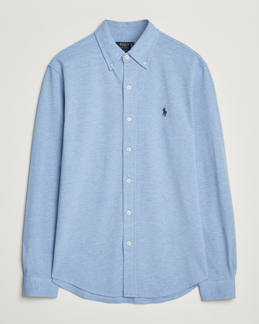 Men | Shirts | Polo Ralph Lauren | Featherweight Mesh Shirt Isle Heather
