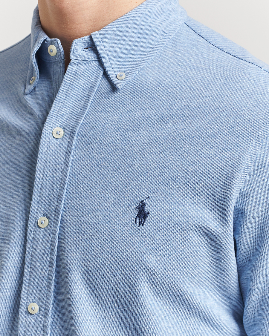 Men | Shirts | Polo Ralph Lauren | Featherweight Mesh Shirt Isle Heather