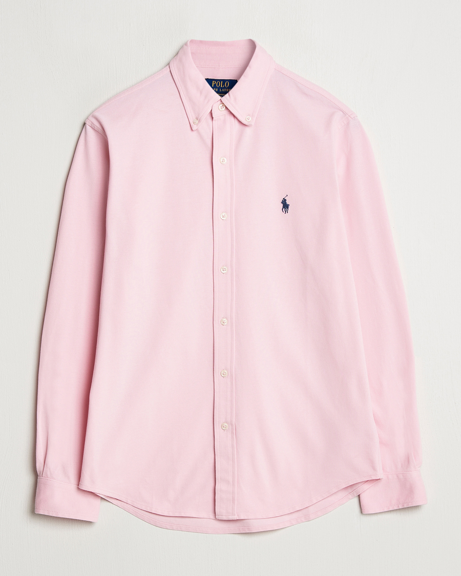 Men | Shirts | Polo Ralph Lauren | Featherweight Mesh Shirt Garden Pink