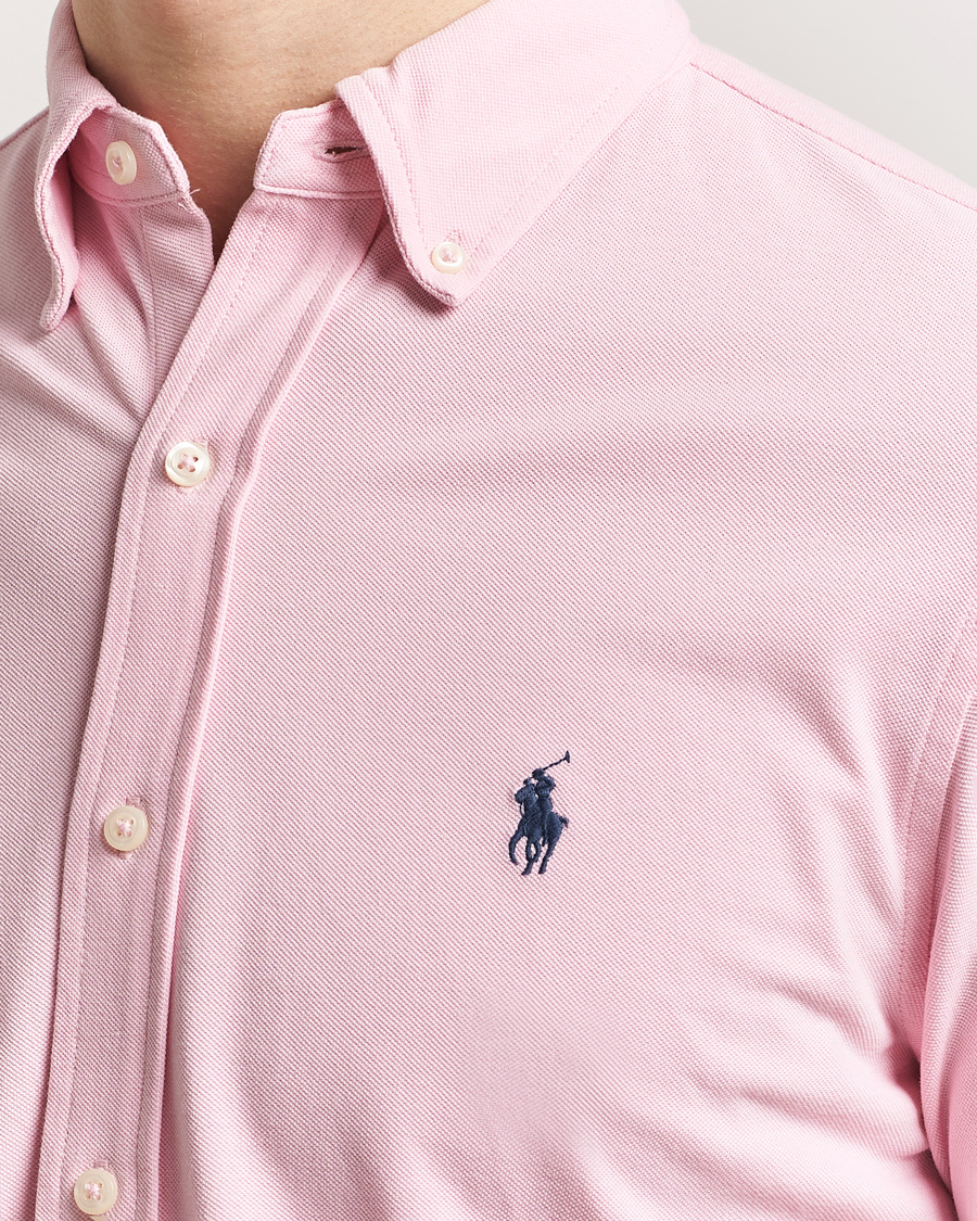 Men | Shirts | Polo Ralph Lauren | Featherweight Mesh Shirt Garden Pink
