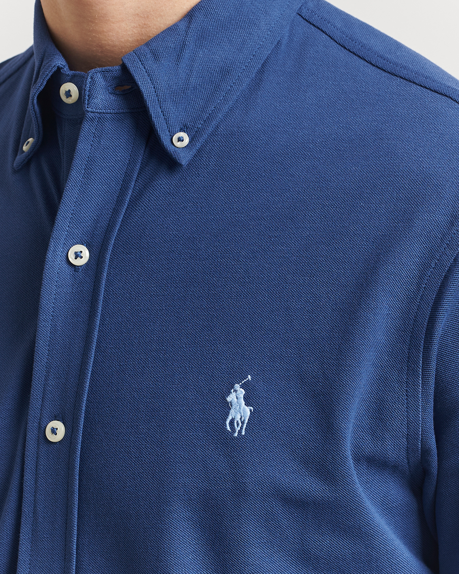 Men | Shirts | Polo Ralph Lauren | Featherweight Mesh Shirt Annapolis Blue