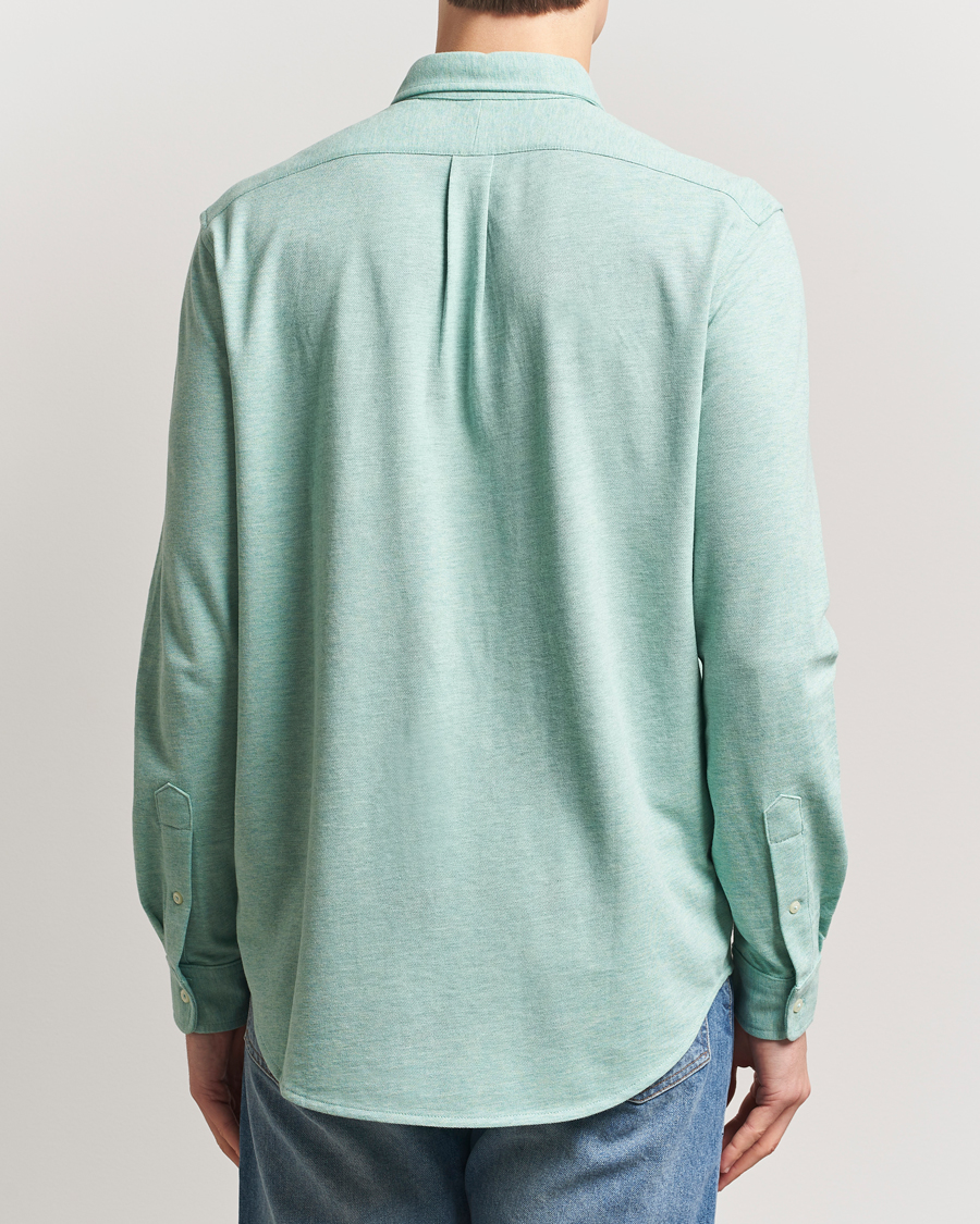 Men | Shirts | Polo Ralph Lauren | Featherweight Mesh Shirt Celadon Heather