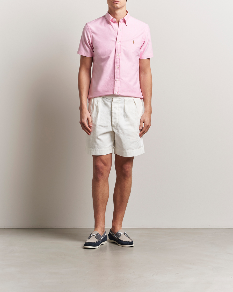 Men | Shirts | Polo Ralph Lauren | Short Sleeve Oxford Shirt New Rose