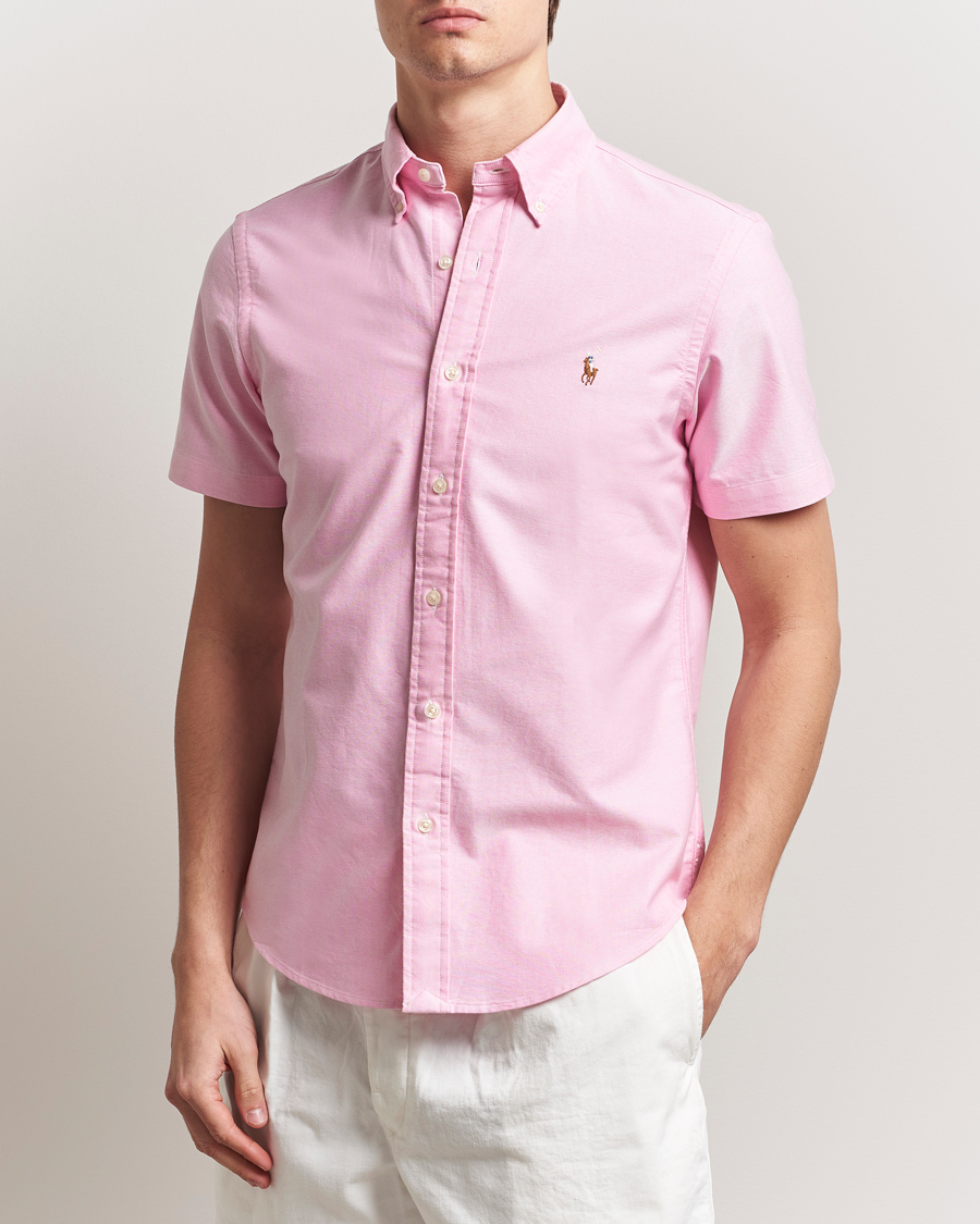 Men | Shirts | Polo Ralph Lauren | Short Sleeve Oxford Shirt New Rose