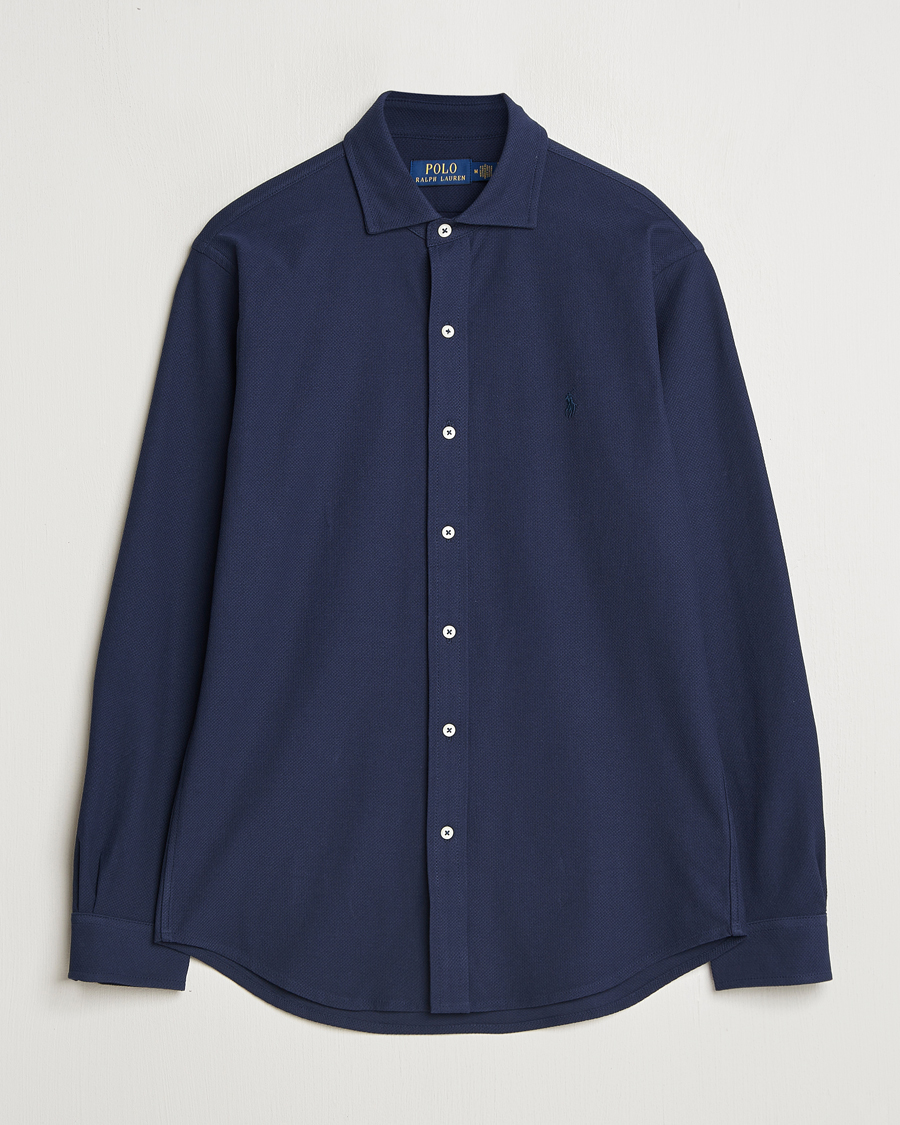 Men | Shirts | Polo Ralph Lauren | Cotton Long Sleeve Shirt Cruise Navy