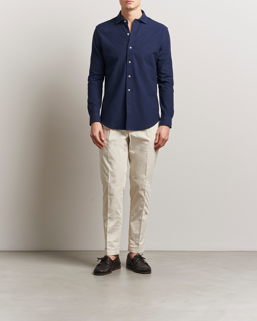 Men | Shirts | Polo Ralph Lauren | Cotton Long Sleeve Shirt Cruise Navy