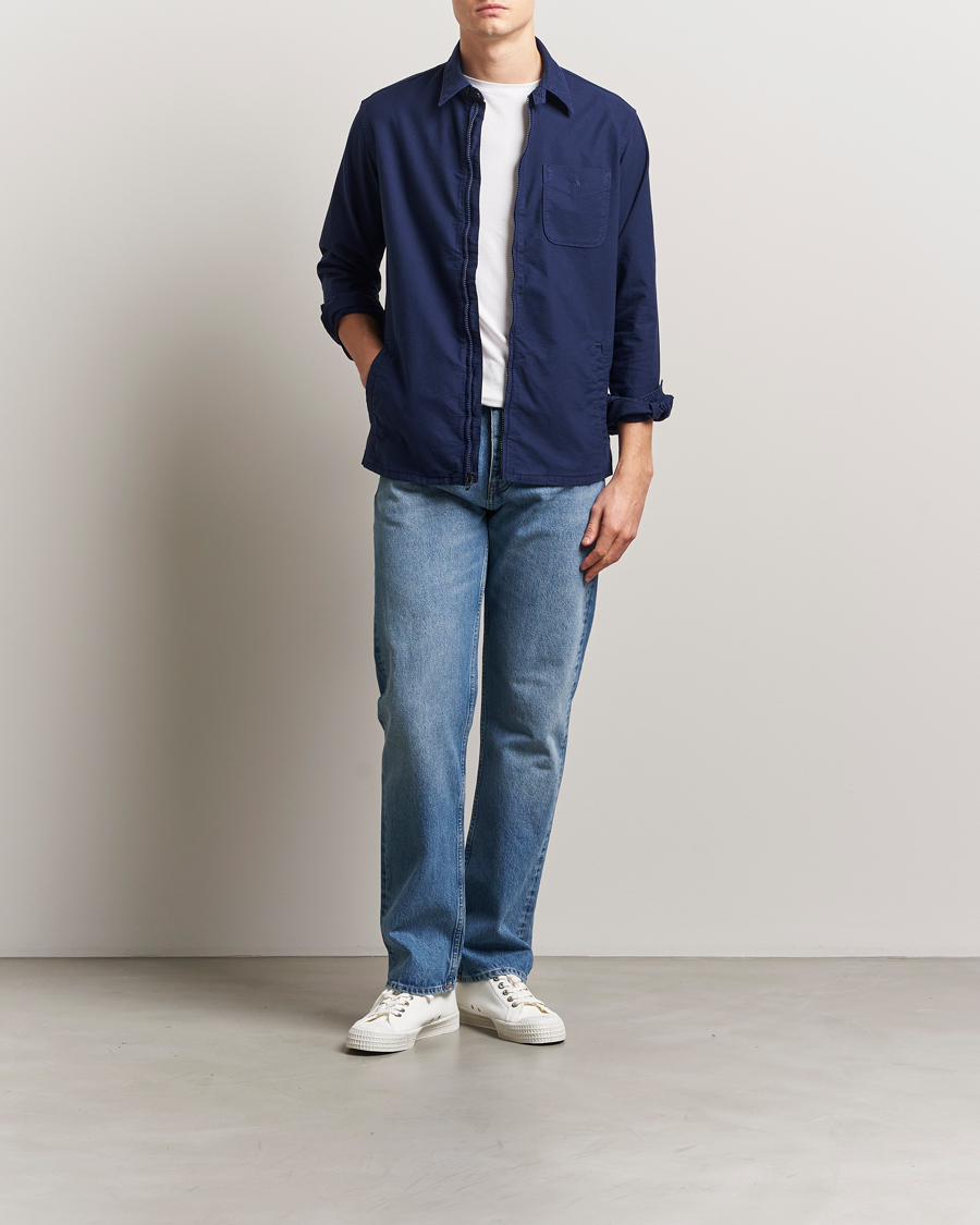 Men | Shirts | Polo Ralph Lauren | Full Zip Overshirt Newport Navy